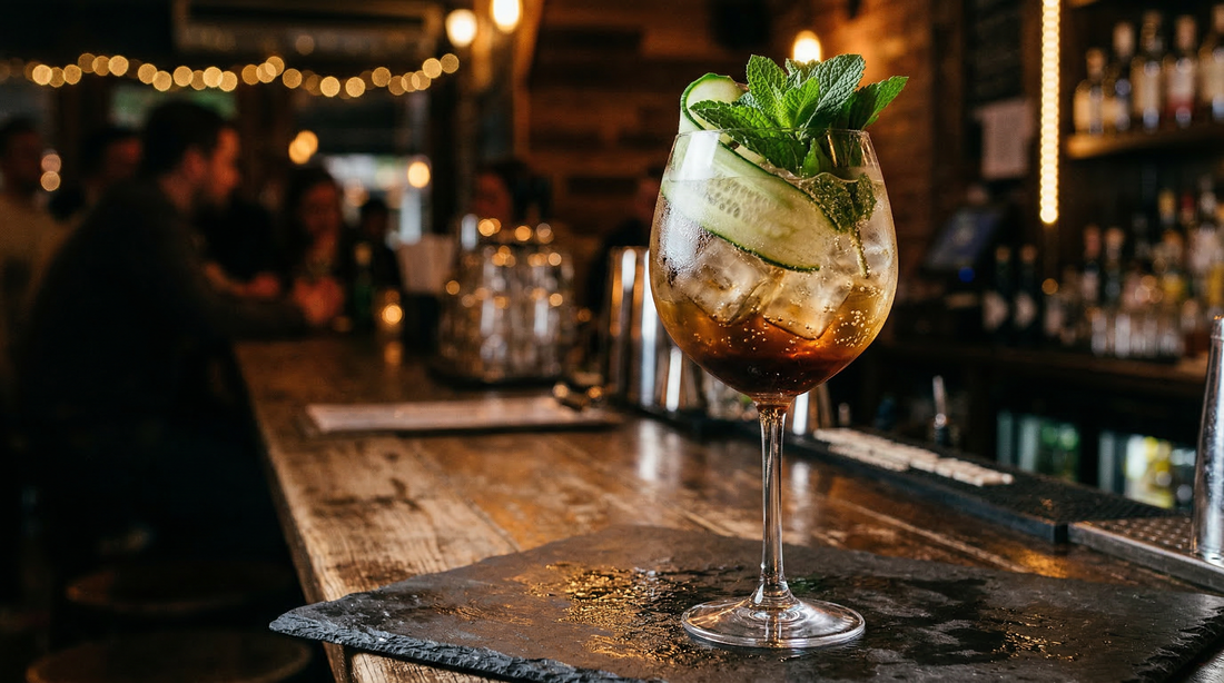 Britannica Mint Spritz cocktail recipe