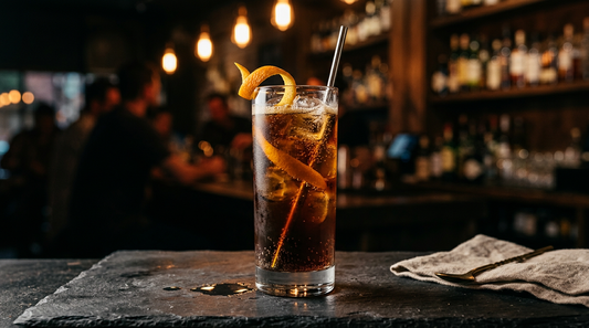 An afternoon highball pairing Dispense amaro with cold-brew coffee and soda. Bittersweet, gently caffeinated, and surprisingly long.