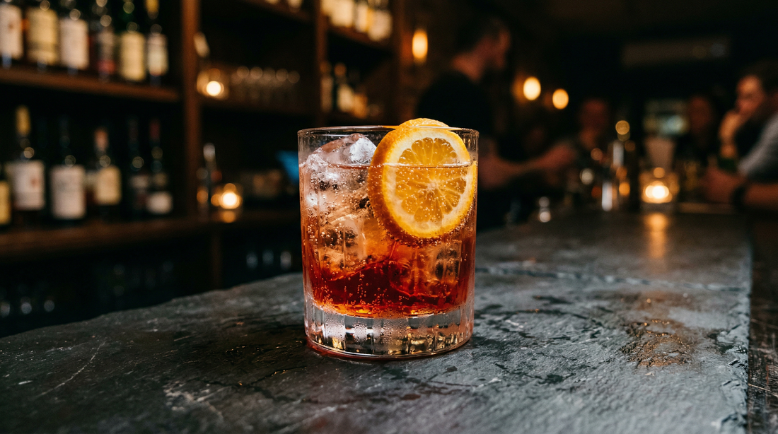 A sparkling twist on the classic Negroni, swapping gin for prosecco and letting Estate sweet vermouth take centre stage.
