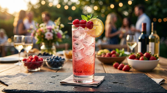 Rosé Vermouth Berry Highball hero